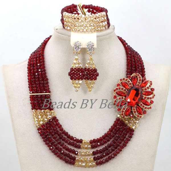 earrings & necklace fashion wine/gold crystal beads african wedding jewelry set nigerian beaded necklaces sets bridal abk053, Silver
earrings & necklace fashion wine/gold crystal beads african wedding jewelry set nigerian beaded necklaces sets bridal abk053, Silver