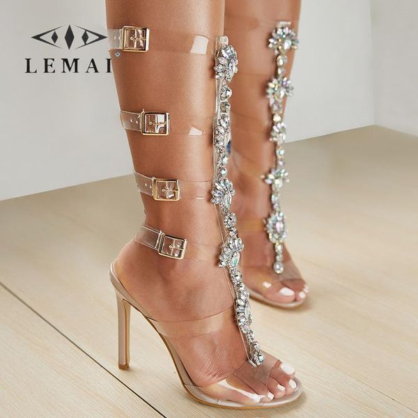 boots transparent belt buckle hollow fashion diamond high heels sandals party stiletto size 35-42, Black
boots transparent belt buckle hollow fashion diamond high heels sandals party stiletto size 35-42, Black