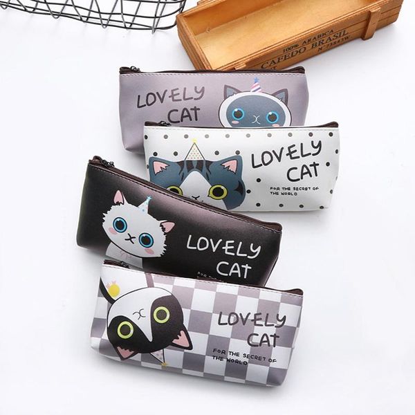 kawaii animal cat pu leather pencil case office student stationery school supplies pen cases bags
kawaii animal cat pu leather pencil case office student stationery school supplies pen cases bags
