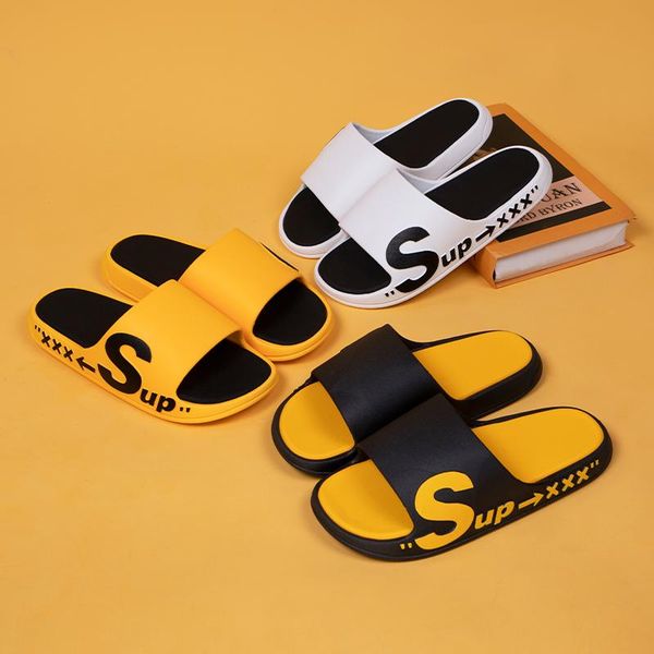 -selling couple style english two-tone slippers in 2021 fashionable and comfortable simple thick-soled 36-45, Black
-selling couple style english two-tone slippers in 2021 fashionable and comfortable simple thick-soled 36-45, Black
