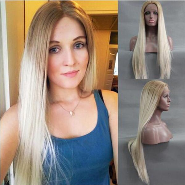 synthetic wigs long straight lace front wig middle parting blonde with light roots cosplay hair glueless frontal for black women
synthetic wigs long straight lace front wig middle parting blonde with light roots cosplay hair glueless frontal for black women