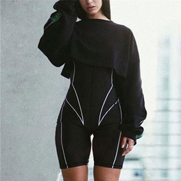 rompers women fitness playsuits long sleeve turtleneck zipper letter print patchwork bodysuit sporting skinny outfits s14 women's jumps, Black;white
rompers women fitness playsuits long sleeve turtleneck zipper letter print patchwork bodysuit sporting skinny outfits s14 women's jumps, Black;white