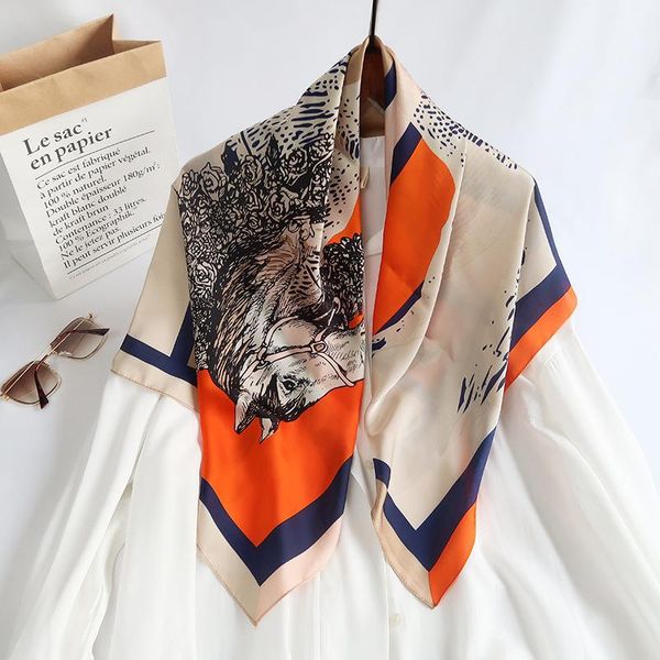 scarves the 2021 emulation silk female fashion 90 printed satin towel horse scarf shawl factory outlet, Blue;gray
scarves the 2021 emulation silk female fashion 90 printed satin towel horse scarf shawl factory outlet, Blue;gray