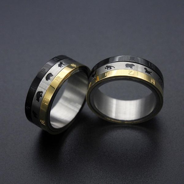 cluster rings men's zodiac chinese style letter ring cool gold black stainless steel wia for men jewelry drop, Golden;silver
cluster rings men's zodiac chinese style letter ring cool gold black stainless steel wia for men jewelry drop, Golden;silver