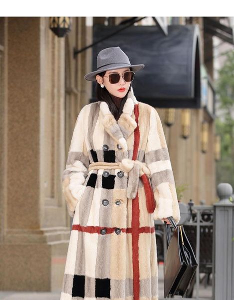 women's fur & faux arlene sain imported velvet mink coat long over-the-knee whole skin fashion slim winter, Black
women's fur & faux arlene sain imported velvet mink coat long over-the-knee whole skin fashion slim winter, Black