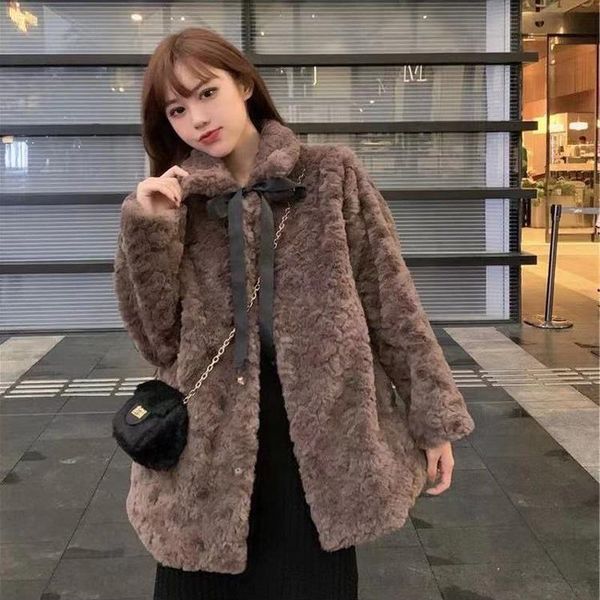 women's fur & faux winter fashion sweet lamb wool coats women casual loose warm plush jackets cute bow young style cotton lapel overcoa, Black
women's fur & faux winter fashion sweet lamb wool coats women casual loose warm plush jackets cute bow young style cotton lapel overcoa, Black