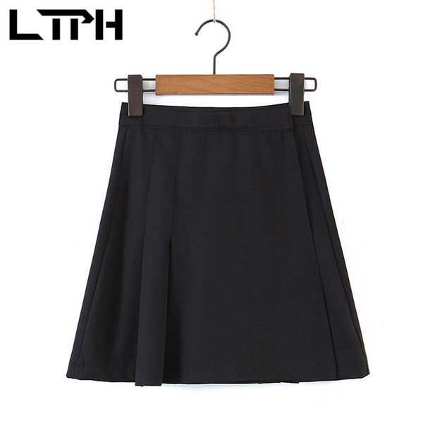 ltph black pleated skirt casual all-match korean irregular high waist paste adjustable folds a-line women skirts summer 210423
ltph black pleated skirt casual all-match korean irregular high waist paste adjustable folds a-line women skirts summer 210423