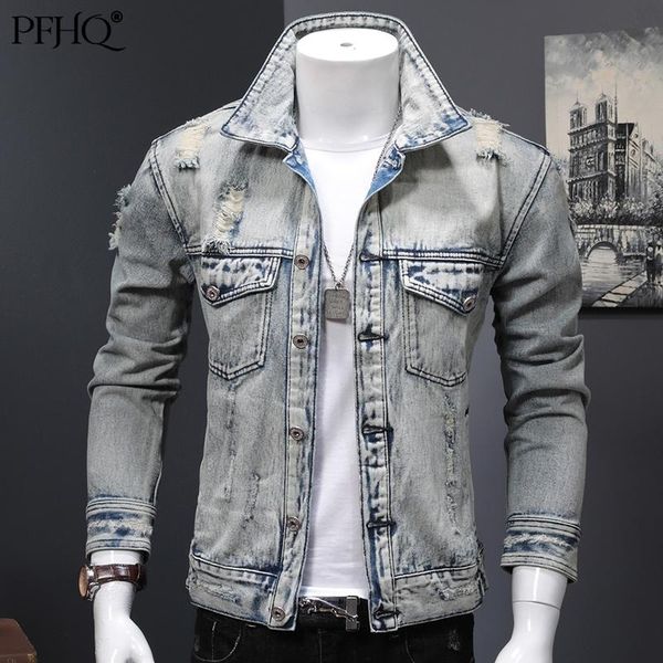 men's jackets pfhq 2021 fashion loose lapel single breasted stitching multi-pocket hole printed denim jacket autumn winter 21e1010, Black;brown
men's jackets pfhq 2021 fashion loose lapel single breasted stitching multi-pocket hole printed denim jacket autumn winter 21e1010, Black;brown