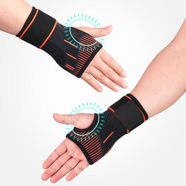 1pc compression wrist brace for fitness weightlifting sports support elastic bandage wristband to relief arthrists pain, Black;red 
1pc compression wrist brace for fitness weightlifting sports support elastic bandage wristband to relief arthrists pain, Black;red