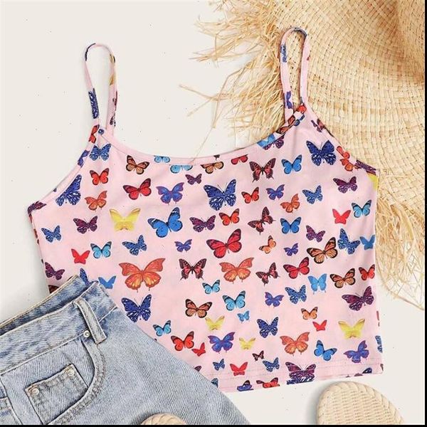 women womens cami camisoles fashion butterfly print sleeveless tank bodycon cute short vests summer female streetwear, White
women womens cami camisoles fashion butterfly print sleeveless tank bodycon cute short vests summer female streetwear, White