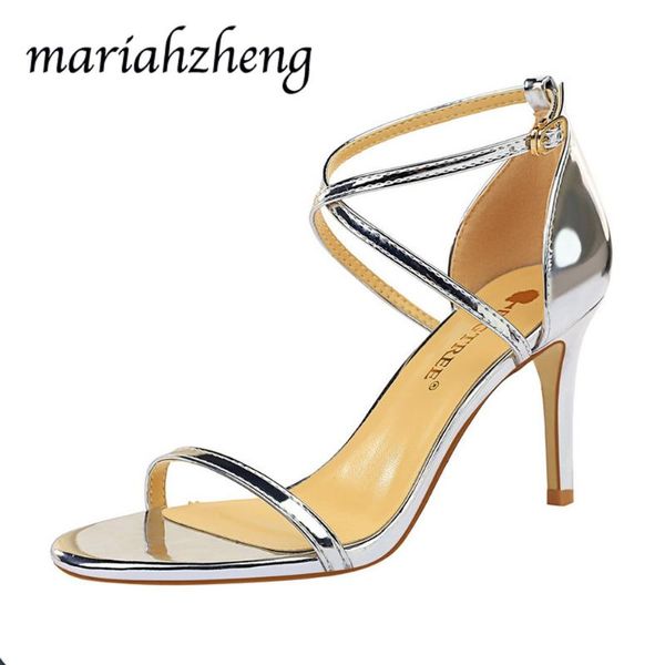 8cm heels women sandals nightclub open-toed metal cross high heel ds, Black
8cm heels women sandals nightclub open-toed metal cross high heel ds, Black