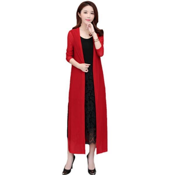 spring coat plus size womens sweaters casual kinitted cardigan loose long solid summer pz1789, White;black
spring coat plus size womens sweaters casual kinitted cardigan loose long solid summer pz1789, White;black