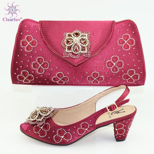 dress shoes latest italian spring sandals and bag to match set for party fashion rhinestone pumps in wine, Black
dress shoes latest italian spring sandals and bag to match set for party fashion rhinestone pumps in wine, Black