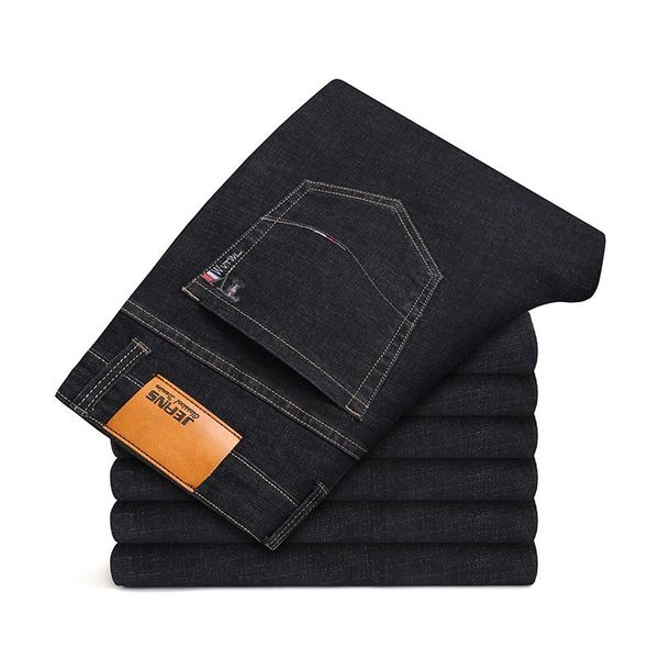 men's jeans plus size 42 44 46 brand mens slim straight business casual black denim pants male fashion embroidered elasticity trousers, Blue
men's jeans plus size 42 44 46 brand mens slim straight business casual black denim pants male fashion embroidered elasticity trousers, Blue