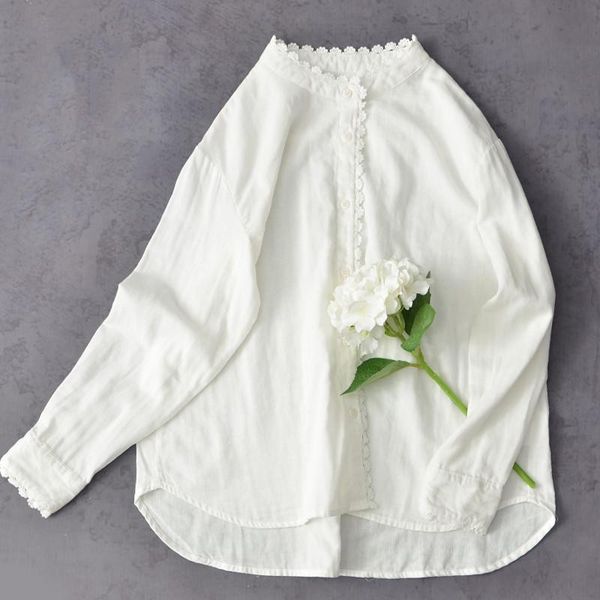 lamtrip unique cotton yarn stand collar lace edge long sleeve white shirt blouse 2021 sping women's blouses & shirts
lamtrip unique cotton yarn stand collar lace edge long sleeve white shirt blouse 2021 sping women's blouses & shirts