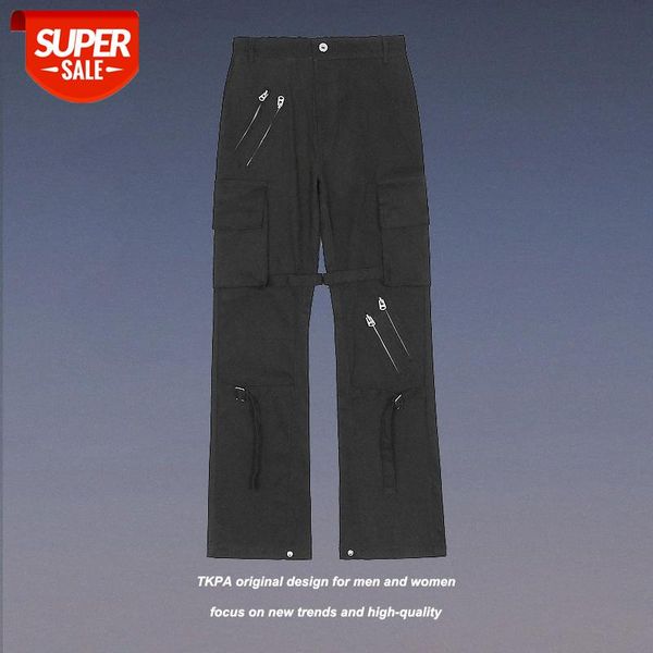 tkpa functional bandage multi-pocket straight overalls with zipper decoration black wild micro-flare pants men's #0u8a
tkpa functional bandage multi-pocket straight overalls with zipper decoration black wild micro-flare pants men's #0u8a
