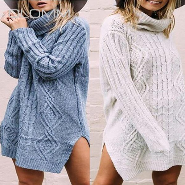 sweater simple fashion long slit hemline at hem linen flower color turtleneck female 2021 autumn and winter women's sweaters, White;black
sweater simple fashion long slit hemline at hem linen flower color turtleneck female 2021 autumn and winter women's sweaters, White;black