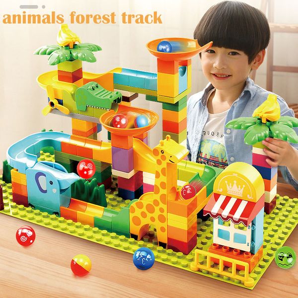 Blocks Marble Run Animals Forest 135pcs Bricks Ball Run Track Toys For Kids Compatible Sets
Blocks Marble Run Animals Forest 135pcs Bricks Ball Run Track Toys For Kids Compatible Sets