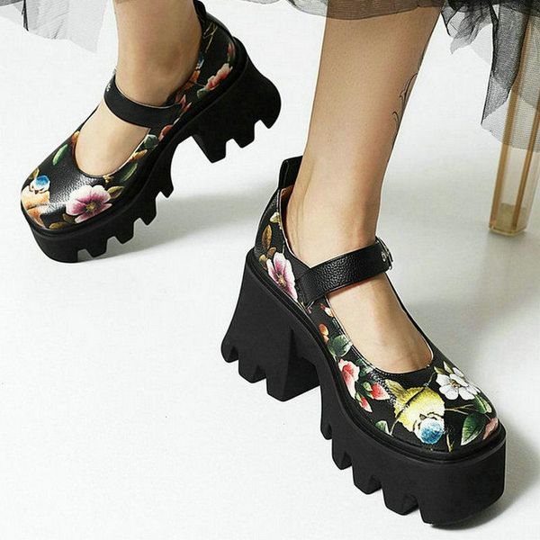 dress shoes platform square high heel women pu leather flower buckle pumps autumn spring women's 2021 big size, Black
dress shoes platform square high heel women pu leather flower buckle pumps autumn spring women's 2021 big size, Black