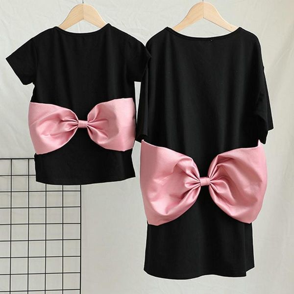family matching outfits mom and daughter clothes short sleeve t shirt black tshirt with pink bow mommy me mum, Blue
family matching outfits mom and daughter clothes short sleeve t shirt black tshirt with pink bow mommy me mum, Blue