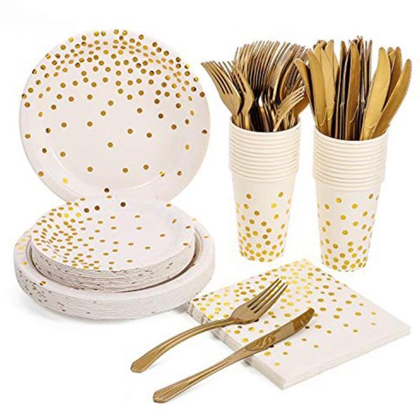 disposable dinnerware 150pcs set tableware party supplies 25 guests dinner plate
disposable dinnerware 150pcs set tableware party supplies 25 guests dinner plate
