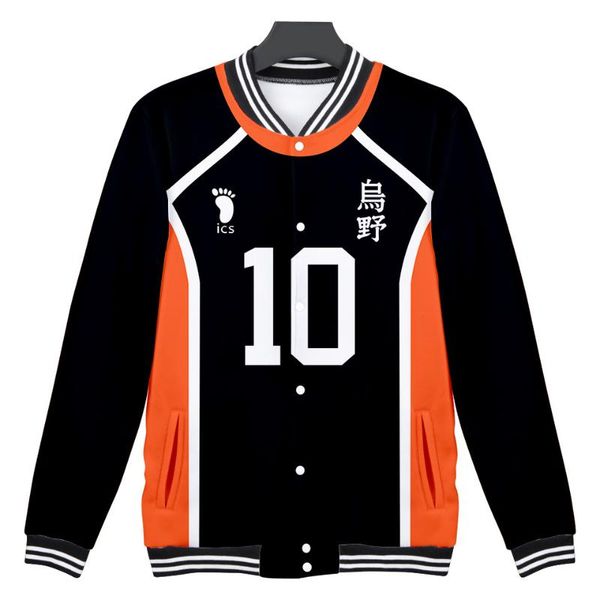 men's jackets japan anime jacket haikyuu 3d baseball men /women karasuno high school hinata shoyo kageyama number 10 9 1 4 5 cosplay cu, Black;brown
men's jackets japan anime jacket haikyuu 3d baseball men /women karasuno high school hinata shoyo kageyama number 10 9 1 4 5 cosplay cu, Black;brown