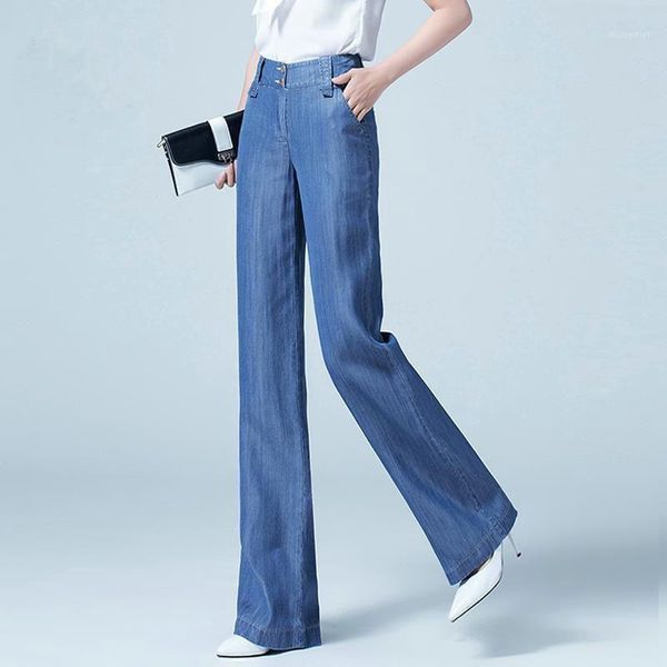 spring summer women wide-leg cropped jeans ice silk women's washed in regular fit ankle-length fashion retro style, Blue
spring summer women wide-leg cropped jeans ice silk women's washed in regular fit ankle-length fashion retro style, Blue