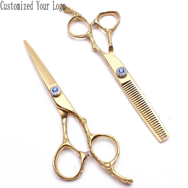 hair scissors 5.5" 16cm engrave logo 440c gold barber regular thinning shears plum handle professional z9002
hair scissors 5.5" 16cm engrave logo 440c gold barber regular thinning shears plum handle professional z9002