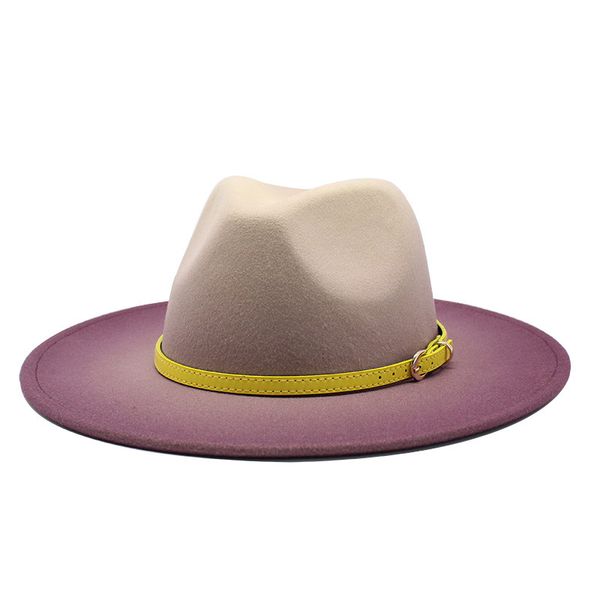 berets men women fedora hat two-color gradient with belt wide brim panama outdoor travel pop 3upo, Blue;gray
berets men women fedora hat two-color gradient with belt wide brim panama outdoor travel pop 3upo, Blue;gray