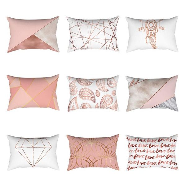 pillow case rose gold pink cushion cover square pillowcase home decoration geometric pattern shiny covers throw pillows 30cm x 50cm
pillow case rose gold pink cushion cover square pillowcase home decoration geometric pattern shiny covers throw pillows 30cm x 50cm