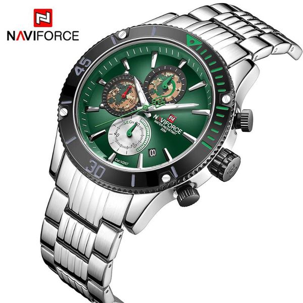 wristwatches naviforce men watch luxury brand sport chronograph watches waterproof stainless steel quartz wristwatch relogio masculino, Slivery;brown
wristwatches naviforce men watch luxury brand sport chronograph watches waterproof stainless steel quartz wristwatch relogio masculino, Slivery;brown