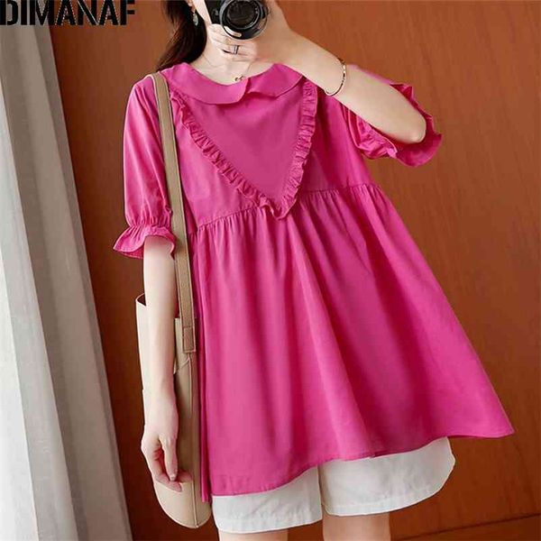 summer plus size women blouse shirts big ruffles pleated casual lady tunic cotton solid loose female clothing 210531, White
summer plus size women blouse shirts big ruffles pleated casual lady tunic cotton solid loose female clothing 210531, White