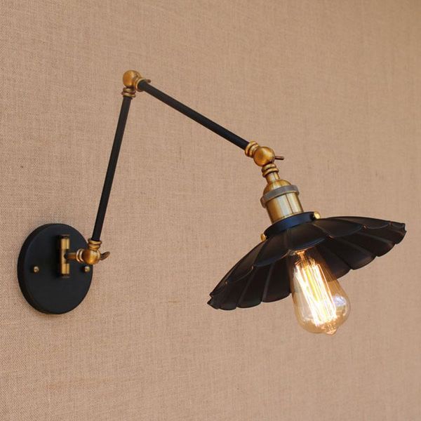 wall lamp loft black industrial metal vintage e27 light sconce with adjustable long swing arm for workroom bedside bedroom bar
wall lamp loft black industrial metal vintage e27 light sconce with adjustable long swing arm for workroom bedside bedroom bar