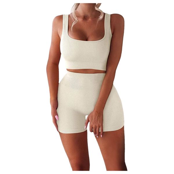 2 piece seamless gym tracksuits ribbed crop o neck sports bra high waist leggings shorts set women fitness sport workout suits, Gray
2 piece seamless gym tracksuits ribbed crop o neck sports bra high waist leggings shorts set women fitness sport workout suits, Gray