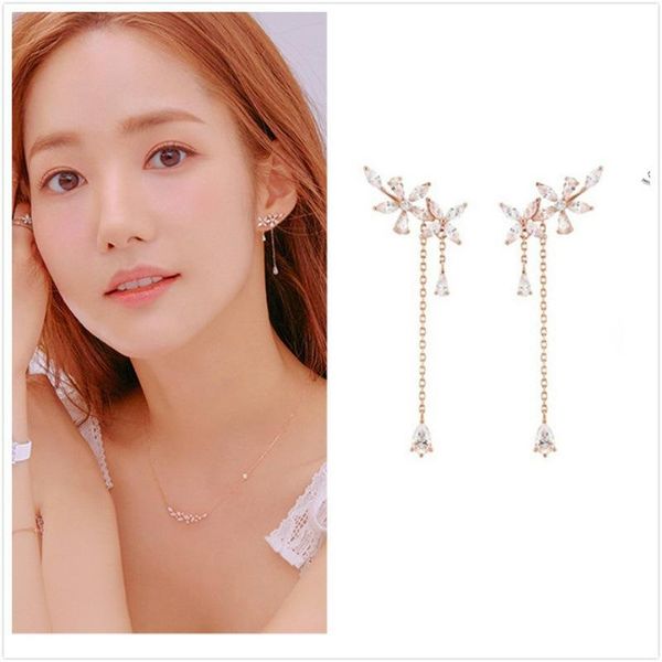Stud Korean Version Of Flower Drop-shaped Pendant Tassel Earrings Temperament Female Fashion Jewelry, Golden;silver
Stud Korean Version Of Flower Drop-shaped Pendant Tassel Earrings Temperament Female Fashion Jewelry, Golden;silver