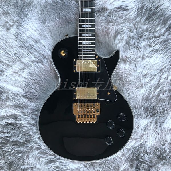 electric guitar beautiful and wonderful black color ebony fingerboard fret binding 24 fret made in china
electric guitar beautiful and wonderful black color ebony fingerboard fret binding 24 fret made in china