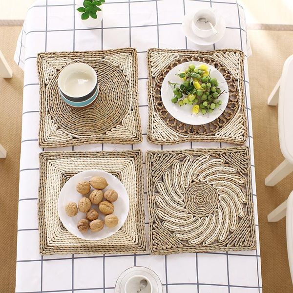 mats & pads natural handmade rattan cup pad insulation thickening bowl tea ceremony placemat pastoral style square seaweed dish mat
mats & pads natural handmade rattan cup pad insulation thickening bowl tea ceremony placemat pastoral style square seaweed dish mat
