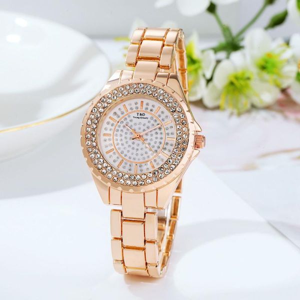 wristwatches women casual stainless steel band quartz watches fashion diamond-studded alloy case wrist watch simple ladies watches#w4, Slivery;brown
wristwatches women casual stainless steel band quartz watches fashion diamond-studded alloy case wrist watch simple ladies watches#w4, Slivery;brown