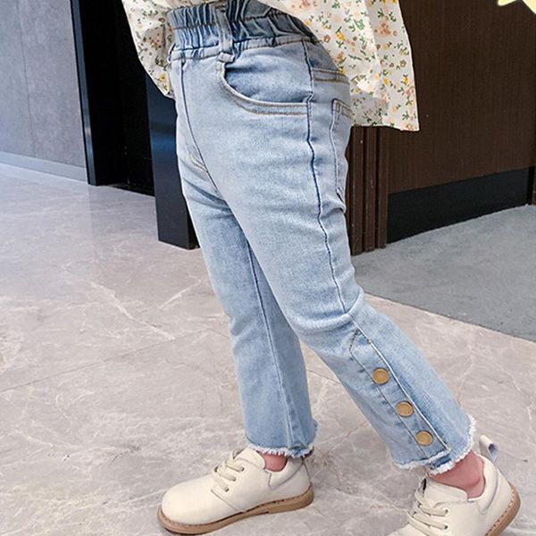 jeans 2021 autumn arrival girls fashion denim pants kids, Blue