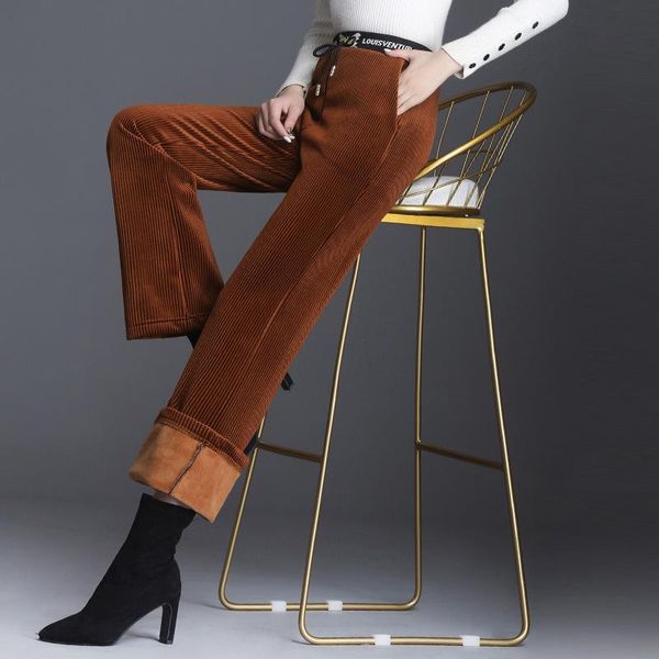 women autumn winter corduroy padded pants female stretch large size slim straight casual high waist trousers women's & capris, Black;white
women autumn winter corduroy padded pants female stretch large size slim straight casual high waist trousers women's & capris, Black;white