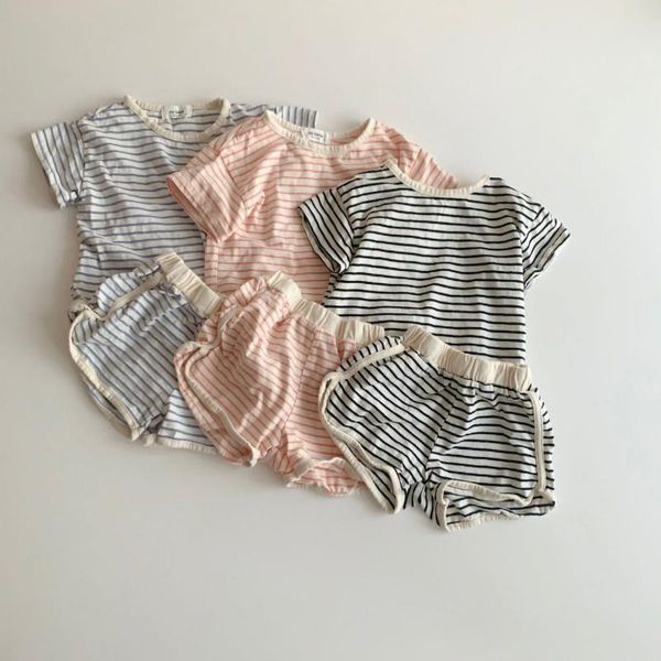 clothing sets 2021 summer baby clothes striped cotton suit korean loose born infant children casual 2 pcs set, White
clothing sets 2021 summer baby clothes striped cotton suit korean loose born infant children casual 2 pcs set, White