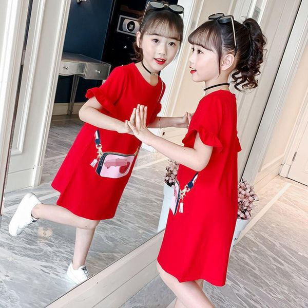 summer girls casual dresses chest bag printing round neck pleated beach dress for children girl princess girl's, Red;yellow
summer girls casual dresses chest bag printing round neck pleated beach dress for children girl princess girl's, Red;yellow