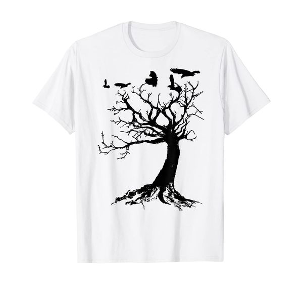 gothic raven tree shirt gothic tshirt, White;black
gothic raven tree shirt gothic tshirt, White;black