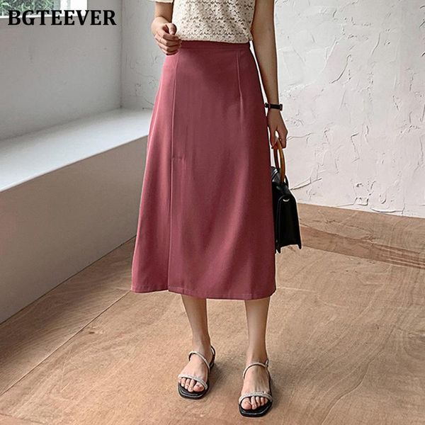 skirts bgteever summer casual women a-line elastic waist split mid-length female elegant loose solid bottoms femme 2021, Black
skirts bgteever summer casual women a-line elastic waist split mid-length female elegant loose solid bottoms femme 2021, Black
