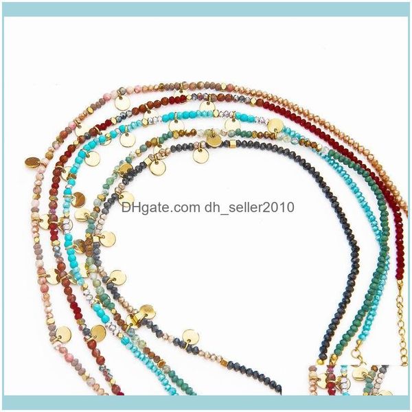 chains necklaces & pendants jewelryboho handmade colorful crystal natural stone beads chain small round coin disc pendant choker necklace fo, Silver
chains necklaces & pendants jewelryboho handmade colorful crystal natural stone beads chain small round coin disc pendant choker necklace fo, Silver