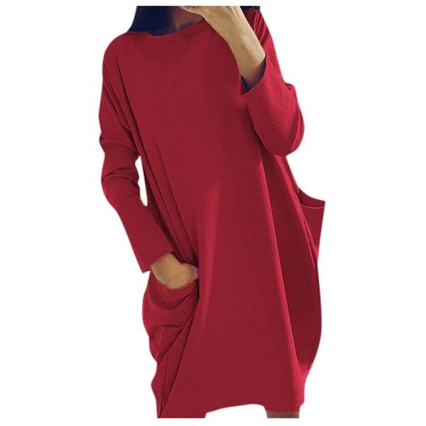 casual dresses #50 plus size women long sleeve pockets tunic ladies loose pullover blouse dress autumn vestido de mujer, Black;gray
casual dresses #50 plus size women long sleeve pockets tunic ladies loose pullover blouse dress autumn vestido de mujer, Black;gray
