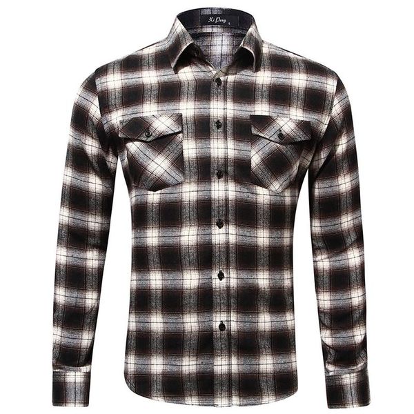 men's casual shirts spring autumn plaid shirt men cotton 2021 male long sleeve man clothes, White;black
men's casual shirts spring autumn plaid shirt men cotton 2021 male long sleeve man clothes, White;black