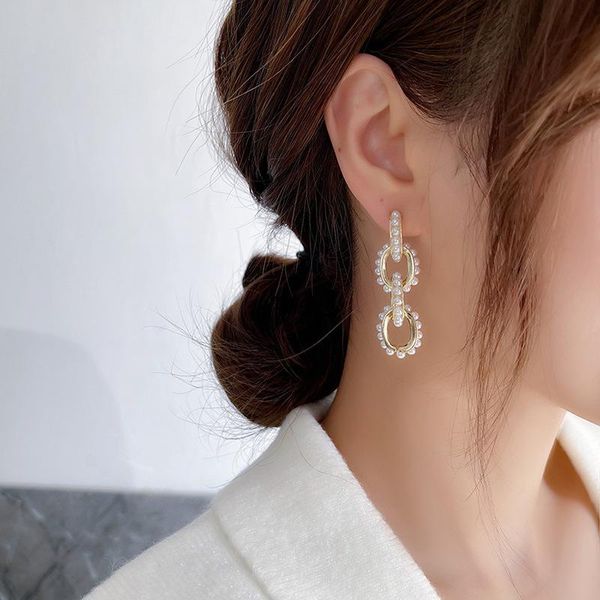 temperament simulated pearl hollow link necklaces for women gold color alloy chunky chain long drop earrings pendientes dangle & chandelier, Silver
temperament simulated pearl hollow link necklaces for women gold color alloy chunky chain long drop earrings pendientes dangle & chandelier, Silver