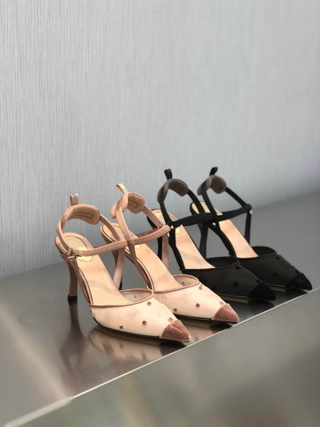 2022 new slingback sandals back empty pointed toe suede sandals sponge heel stiletto women's shoes, Black
2022 new slingback sandals back empty pointed toe suede sandals sponge heel stiletto women's shoes, Black