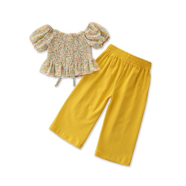 kids baby girls floral clothing fashion 2-piece outfit set lantern sleeve square collar +pants for children sets, White
kids baby girls floral clothing fashion 2-piece outfit set lantern sleeve square collar +pants for children sets, White